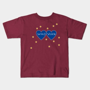 Whovian Hearts Kids T-Shirt